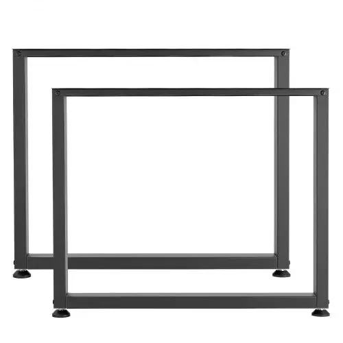 VEVOR Tischkufen aus Vierkantprofilen 2er-Set 750x900 mm, Tischuntergestell max. 1000 kg, Tischbeine, Möbelfüße, Tischgestell, Tischfüße für Schreibtische, Couchtisch, Esstische, Schwarz – Bild 8