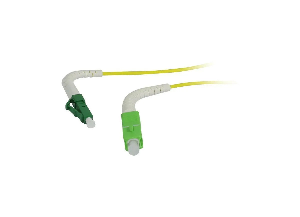 LWL-1-Faser-Patchk. 15mtr.LC(APC)-SC(APC), 9/125u, OS2, G657.A2, AD=2mm, flexible Knickschutztülle, LWL-1-Faser-Patchk. 15mtr.LC(APC)-SC(APC), 9/125u, OS2, G657.A2, AD=2mm, flexible Knickschutztülle,