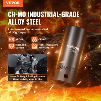VEVOR 3/8 & 1/2 Zoll Antriebs-Schlagschrauber-Steckschlüsselsatz, 59-teiliger Steckschlüsselsatz SAE 5/16 bis 1-1/4 Zoll und metrisch 6-32 mm, 6-Punkt Cr-Mo-Legierungsstahl für Autoreparatur VEVOR 3/8 & 1/2 Zoll Antriebs-Schlagschrauber-Steckschlüsselsatz, 59-teiliger Steckschlüsselsatz SAE 5/16 bis 1-1/4 Zoll und metrisch 6-32 mm, 6-Punkt Cr-Mo-Legierungsstahl für Autoreparatur