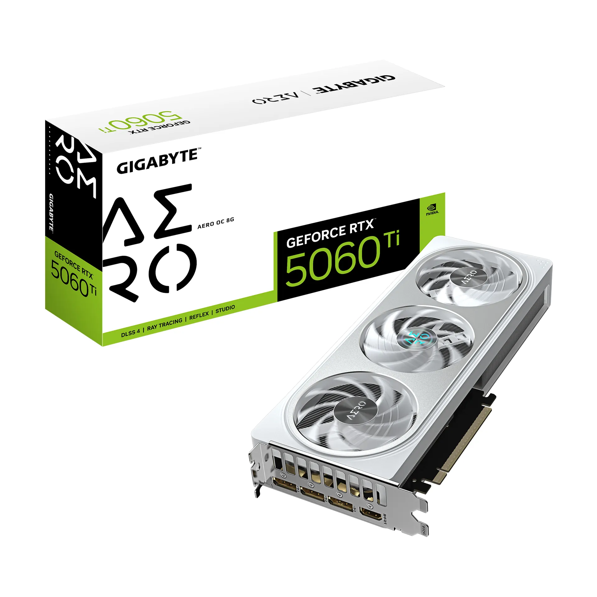 GIGABYTE GeForce RTX 5060 Ti AERO OC 8G Grafikkarte – 8 GB GDDR7, 128 Bit, PCI-E 5.0, 2647 MHz Kernfrequenz, 3 x DisplayPort, 1 x HDMI, GV-N506TAERO OC-8GD GIGABYTE GeForce RTX 5060 Ti AERO OC 8G Grafikkarte – 8 GB GDDR7, 128 Bit, PCI-E 5.0, 2647 MHz Kernfrequenz, 3 x DisplayPort, 1 x HDMI, GV-N506TAERO OC-8GD