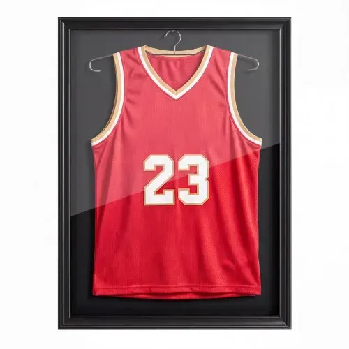 VEVOR 2 x Trikotrahmen 590 x 795 mm, Holz-Trikot-Bilderrahmen mit PC-Platte und 98 % UV-Schutz, Objektrahmen mit Aufhänger & Magnetverschluss für Baseball-, Basketball-, Football- und Hockeytrikots – Bild 10