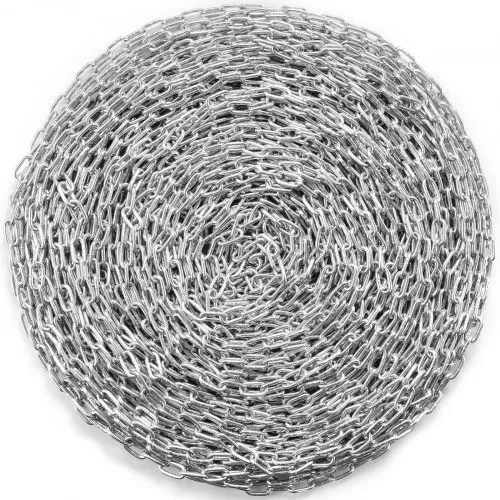 VEVOR Proof Coil Chain, 3/16″ x 250′, 1100 lbs sichere Arbeitslast, verzinkte, geprüfte Coil Chain mit zwei Schnellgliedern, verzinkte Gliederkette aus Karbonstahl zum Schleppen, Aufhängen, Camping, Schleppen von Haustieren VEVOR Proof Coil Chain, 3/16″ x 250′, 1100 lbs sichere Arbeitslast, verzinkte, geprüfte Coil Chain mit zwei Schnellgliedern, verzinkte Gliederkette aus Karbonstahl zum Schleppen, Aufhängen, Camping, Schleppen von Haustieren