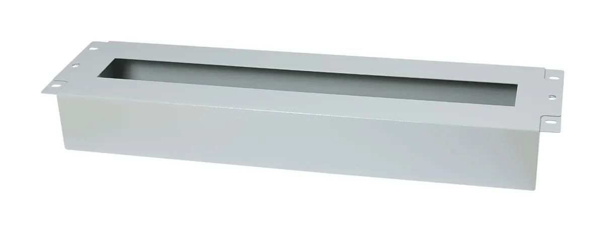 ALLNET 19"zbh. Schutzschalterleiste für Hutschiene/DIN-Rail Geräte, T61mm/3HE, Lichtgrau, Frontmontage, – Bild 2