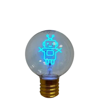 Synergy 21 LED Retrofit E40 Deko Bulb G95-Robot Aufladbar Synergy 21 LED Retrofit E40 Deko Bulb G95-Robot Aufladbar