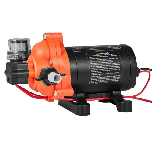 VEVOR Membranpumpe, 12 V DC, 15,1 L/min, selbstansaugende 3-Kammer-Membranwasserpumpe mit automatischem Druckschalter, 2,75 bar Druck, für Wohnmobil, Wohnwagen, Schiff, Yacht, Autowäsche – Bild 9