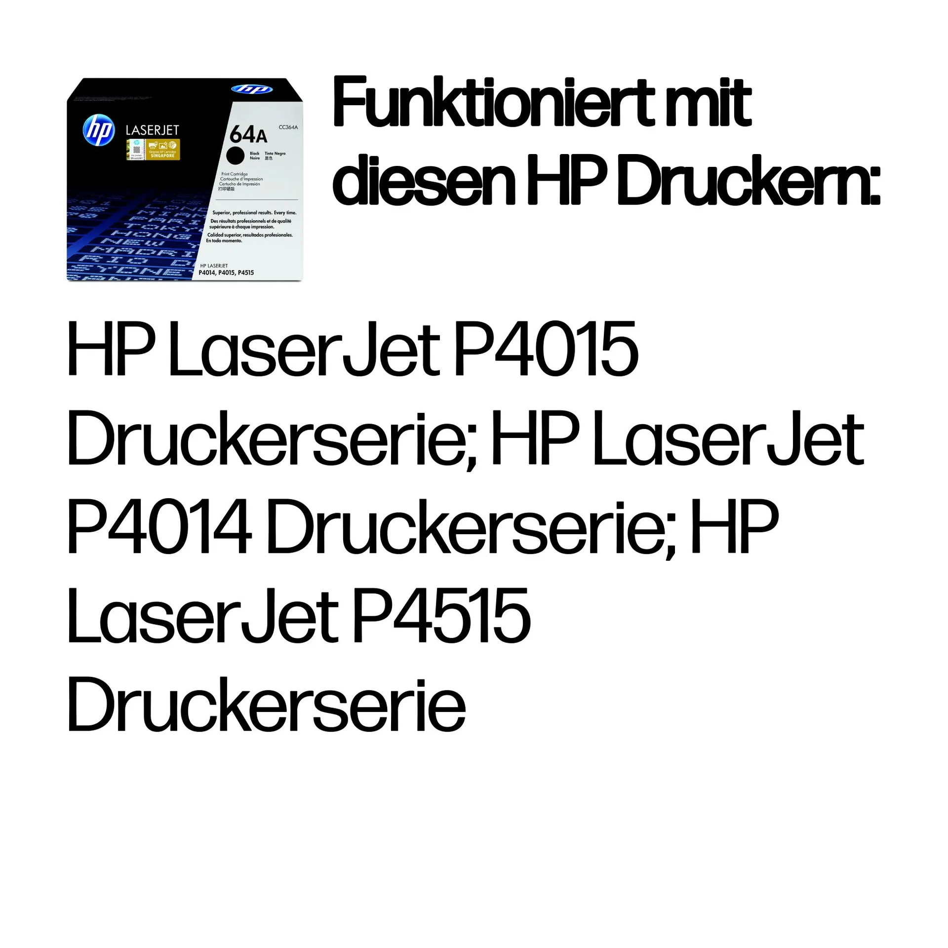 HP 64A Schwarz Original LaserJet Tonerkartusche – Bild 2
