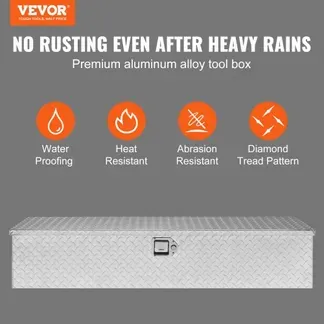 VEVOR 1219 x 381 x 381 mm Werkzeugkasten für Lkw-Ladefläche, Abschließbar 177 L Truckbox Werkzeugbox Aufbewahrungs-Werkzeugkasten, 50 kg Tragfähigkeit Werkzeugkiste Organizer für Wohnmobil, PKW usw. VEVOR 1219 x 381 x 381 mm Werkzeugkasten für Lkw-Ladefläche, Abschließbar 177 L Truckbox Werkzeugbox Aufbewahrungs-Werkzeugkasten, 50 kg Tragfähigkeit Werkzeugkiste Organizer für Wohnmobil, PKW usw.