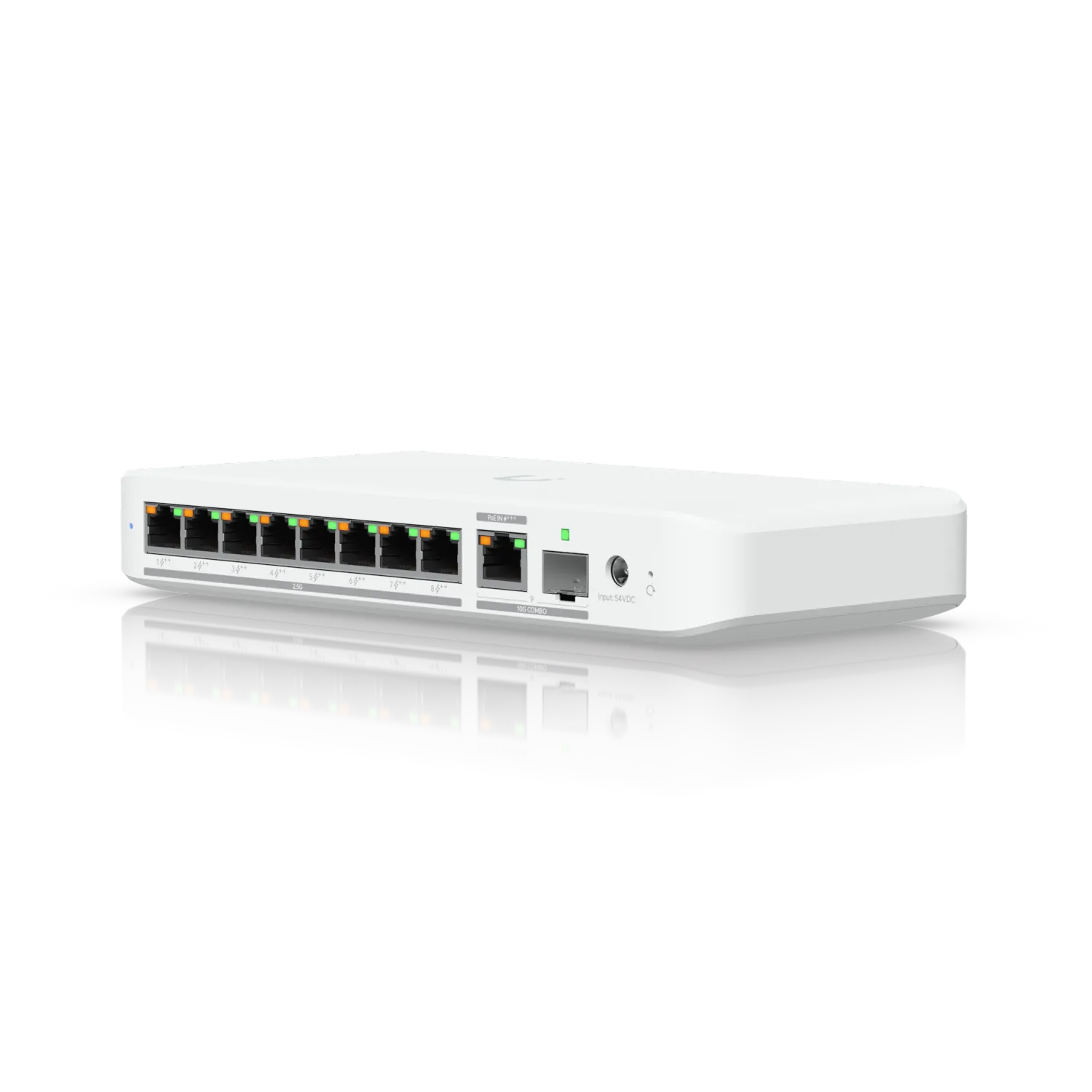 Ubiquiti Switch smart managed Layer2 9 Port • 8x 2,5 GbE PoE+ • 1x 10 GbE PoE bt In • Desktop • Lüfterlos • UniFi • USW-Flex-2.5G-8-PoE Ubiquiti Switch smart managed Layer2 9 Port • 8x 2,5 GbE PoE+ • 1x 10 GbE PoE bt In • Desktop • Lüfterlos • UniFi • USW-Flex-2.5G-8-PoE
