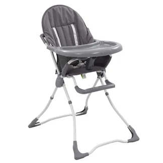 vidaXL Baby-Hochstuhl Grau und Weiß vidaXL Baby-Hochstuhl Grau und Weiß