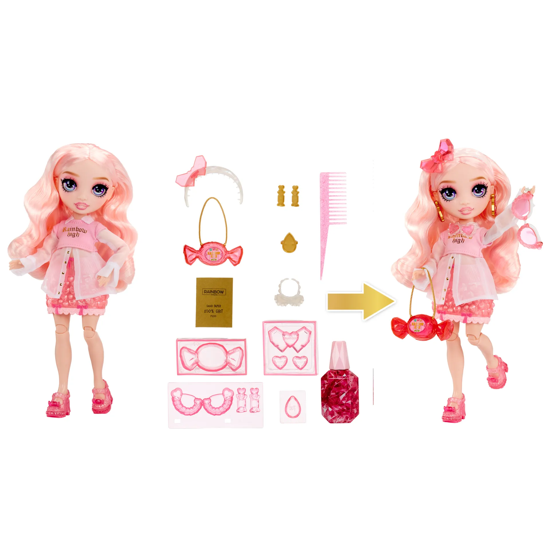 Rainbow High Creative Crystals Fashion Doll- Bella – Bild 3
