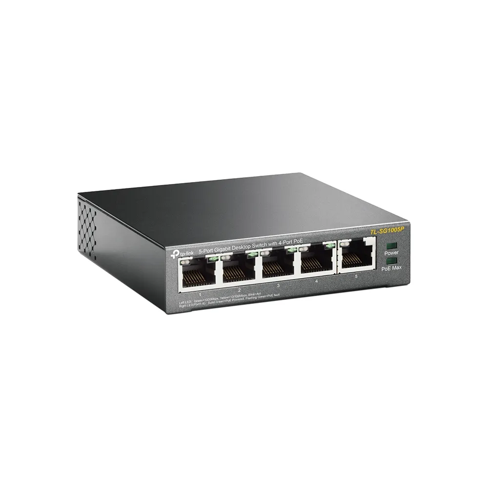TP-Link 5-Port-10/100/1000Mbit/s-Desktop-Switch mit 4 PoE-Ports – Bild 2