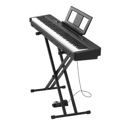 VEVOR Digitalpiano, 88 Tasten vollgewichtet, E-Piano Doppeltastatur & Lautsprecher mit X-Ständer, Sustain-Pedal, Aufnahmefunktion, 280 Töne, Kabellose Verbindung, für Anfänger, Schwarz – Bild 10
