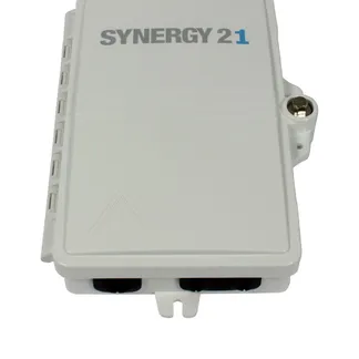 LWL-FTTH Wandgehäuse, IP65, 1xEingang/ 2xAusgang, Synergy 21 LWL-FTTH Wandgehäuse, IP65, 1xEingang/ 2xAusgang, Synergy 21