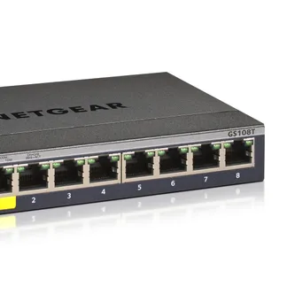 NETGEAR GS108Tv3 Managed L2 Gigabit Ethernet (10/100/1000) Grau NETGEAR GS108Tv3 Managed L2 Gigabit Ethernet (10/100/1000) Grau