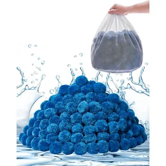 VEVOR Filter Balls für Sandfilter, 1,83 kg, Filterbälle ersetzen Pool-Filtersand, wiederverwendbares blaues Filtermedium aus Polyesterfaser mit Waschbeutel, für Schwimmbecken, Aquarium, Aufstellbecken VEVOR Filter Balls für Sandfilter, 1,83 kg, Filterbälle ersetzen Pool-Filtersand, wiederverwendbares blaues Filtermedium aus Polyesterfaser mit Waschbeutel, für Schwimmbecken, Aquarium, Aufstellbecken