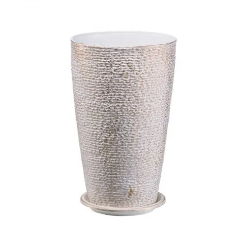 VEVOR Blumentopf, 2er Set, Großer konischer Pflanztopf 530 mm, Blumenkübel Steinfinish, Übertopf, Elegantes Design, Effizientes Drainagesystem, Für Veranda, Patio, Büros, Außen, Innen, Beige – Bild 10