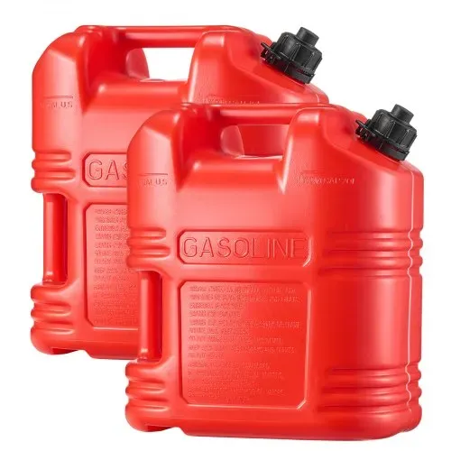 VEVOR Kraftstoffkanister, 2er-Pack 19 L, Benzinkanister mit Ausguss & klarer Skala, max. Durchflussrate 15 L/min, Flüssigkeitsbehälter für die meisten Autos, Motorräder, ATVs & UTVs, rot, 2er-Pack – Bild 9