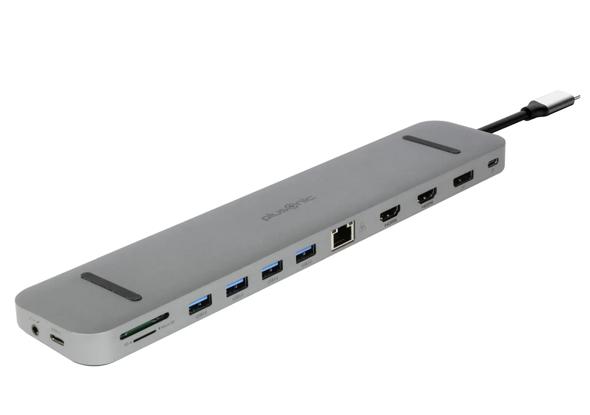 Plusonic USB-C Docking Adapter/Hub 9in1 with HDMI/DP/LAN/USB Plusonic USB-C Docking Adapter/Hub 9in1 with HDMI/DP/LAN/USB