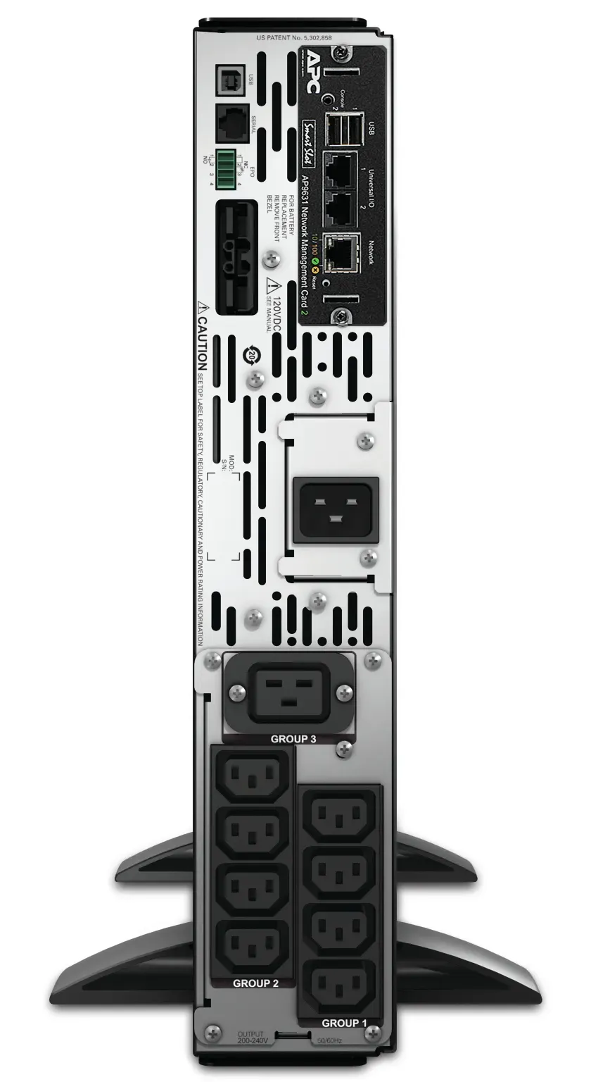 APC Smart-UPS X SMX3000RMHV2UNC - 3000VA, 8x C13 + 1x C19 Ausgang, USB, erweiterbare Laufzeit, NMC – Bild 4