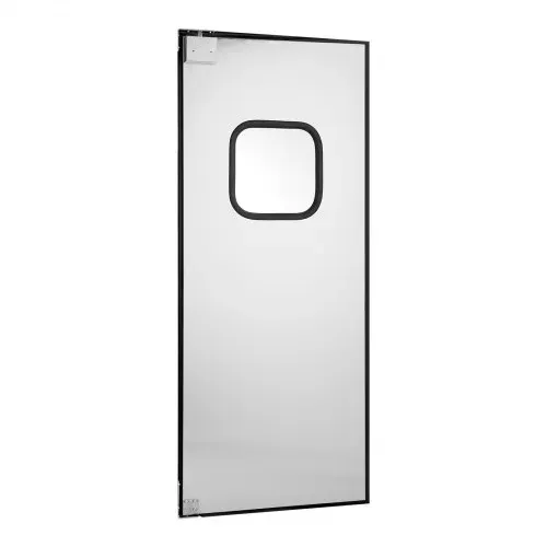 VEVOR Schwingtür 917 x 78 x 2133 mm, Einzelpaneel, passend für Türöffnungen von 91 x 213 cm, gewerbliche Türen aus Edelstahl mit Beschlägen & Zubehör, ideal für den privaten Gebrauch – Bild 9