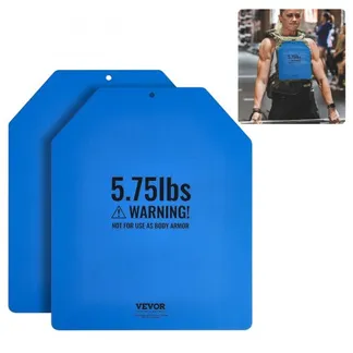VEVOR Gewichtswestenplatten 2,6 kg x 2 Stk. Premium-Gewichtsplatten aus Stahl, konturierte ergonomische Passform Zusatzgewicht für Gewichtswesten, für Krafttraining Laufen Fitness intensives Training VEVOR Gewichtswestenplatten 2,6 kg x 2 Stk. Premium-Gewichtsplatten aus Stahl, konturierte ergonomische Passform Zusatzgewicht für Gewichtswesten, für Krafttraining Laufen Fitness intensives Training