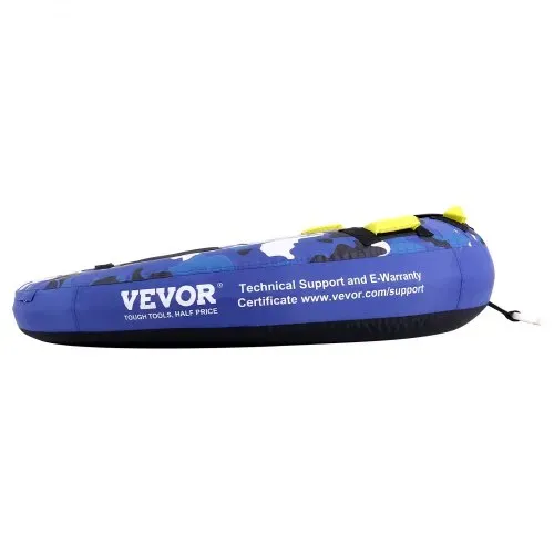 VEVOR Schleppschlauch zum Bootfahren, Aufblasbare Bootsschläuche und Schleppboote für 1–2 Personen, 340 lbs, 51,8 Zoll runder Wassersport-Schleppschlauch zum Ziehen von Booten, Vollnylon-Überzug – Bild 9