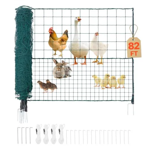 VEVOR Begrenzungszaun 25×1,25 m, Weidezaun aus PE, Mobiler Hundezaun mit Doppelspitzenpfählen & Abspannseilen, Hühnerzaun, Gartenzaun, Campingzaun für Hunde, Hühner, Pflanzen, Außenbereiche VEVOR Begrenzungszaun 25×1,25 m, Weidezaun aus PE, Mobiler Hundezaun mit Doppelspitzenpfählen & Abspannseilen, Hühnerzaun, Gartenzaun, Campingzaun für Hunde, Hühner, Pflanzen, Außenbereiche