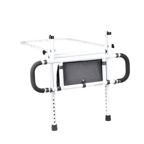 VEVOR Bettaufstehhilfe Senioren Bettgitter Aufstehhilfe mit 2 Stützbeinen & Befestigungsgurt Bettgeländer Höhenverstellbar von 740 bis 930mm Schutzgeländer für Queensize- Doppel- & Einzelbett – Bild 10