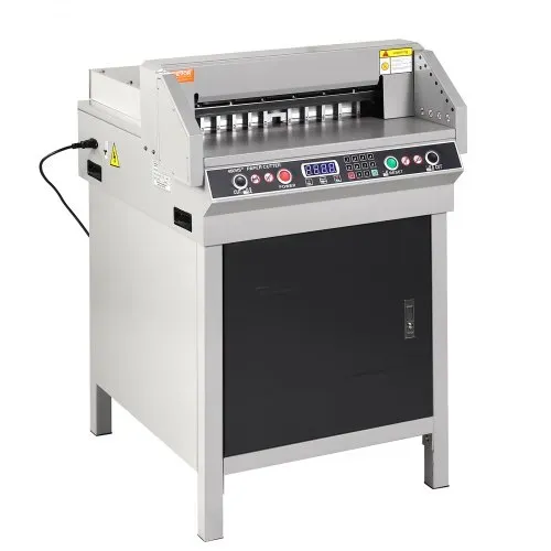 VEVOR elektrischer hydraulischer Papierschneider, Schneidemaschine, Hochleistungs-Papierschneidemaschine mit 40 mm Schnittstärke & 45 cm Schnittbreite & Tastensteuerung, für Schulen, Büros – Bild 9