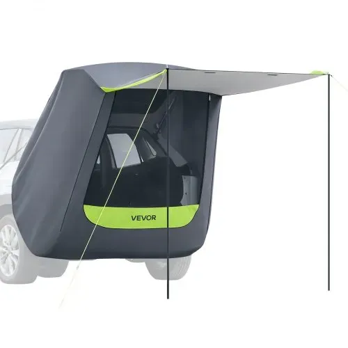 VEVOR Heckklappenzelt Autozelt (1,5 x 1,5 m Hauptzelt), Wasserdichtes (PU2000 mm) Campingzelt mit Sonnensegel & Tragetasche, SUV-Heckzelt für Camping Wandern Outdoor-Aktivitäten Tragbar – Bild 9
