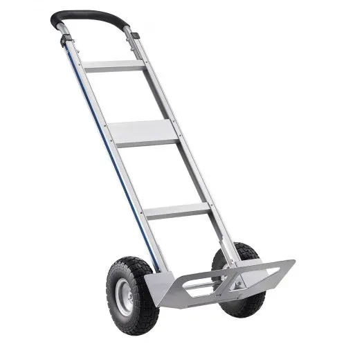 VEVOR Sackkarre, 227 kg Tragkraft, Schwerlast-Transportkarre mit Griff, Handkarre aus Aluminiumlegierung mit Zurrgurt, Stapelkarre für Umzüge nach Hause, ins Büro, ins Lager, 480x500x1340 mm – Bild 9