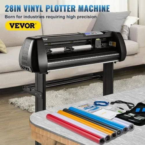 VEVOR Schneideplotter 720 mm Schnittbreite Plottermaschine, 20 – 800 mm / s Folienschneider, 3 Klingen Folienplotter Cutting Plotter Foliendrucker mit Signmaster Software für Schilder & Dekorationen VEVOR Schneideplotter 720 mm Schnittbreite Plottermaschine, 20 – 800 mm / s Folienschneider, 3 Klingen Folienplotter Cutting Plotter Foliendrucker mit Signmaster Software für Schilder & Dekorationen