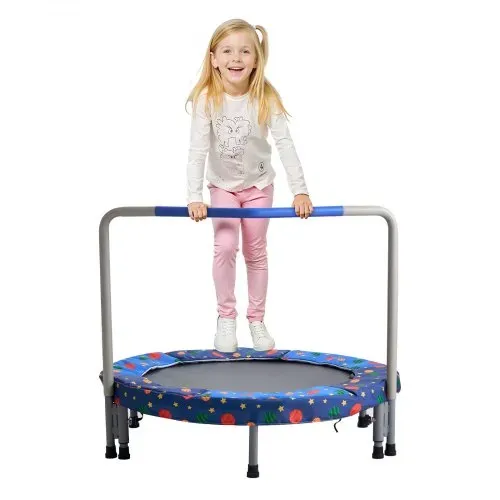 VEVOR Kindertrampolin Outdoor-Trampolin 91,44 cm faltbares Trampolin mit Griff, Rebounder-Trampolin Gartentrampolin für Kleinkinder, Geburtstagsgeschenk für Kinder ab 3 Jahren 100 kg belastbar Blau – Bild 9
