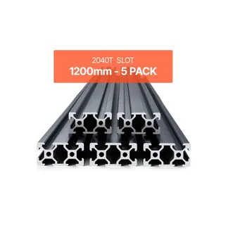 VEVOR 5er Set Aluprofil 1200 mm T-Nut 2040 Aluminium-Strangpressprofil, eloxierte Linearschiene nach europäischem Standard, Nutenprofil für 3D-Drucker, CNC-Maschine DIY, Lasergravur, Schwarz VEVOR 5er Set Aluprofil 1200 mm T-Nut 2040 Aluminium-Strangpressprofil, eloxierte Linearschiene nach europäischem Standard, Nutenprofil für 3D-Drucker, CNC-Maschine DIY, Lasergravur, Schwarz