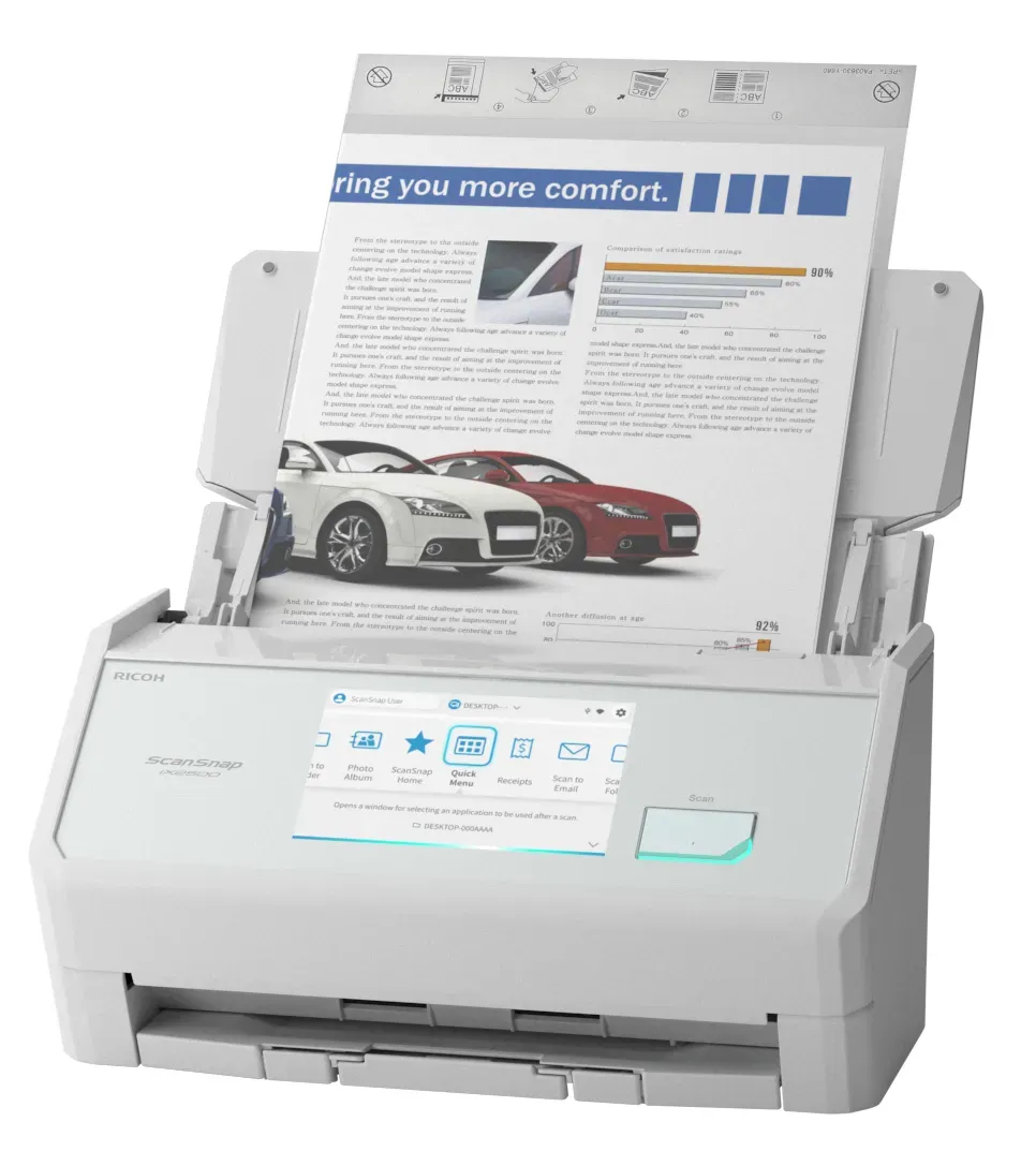 Ricoh ScanSnap IX2500 ADF-Scanner 600 x 600 DPI A4 Weiß – Bild 3