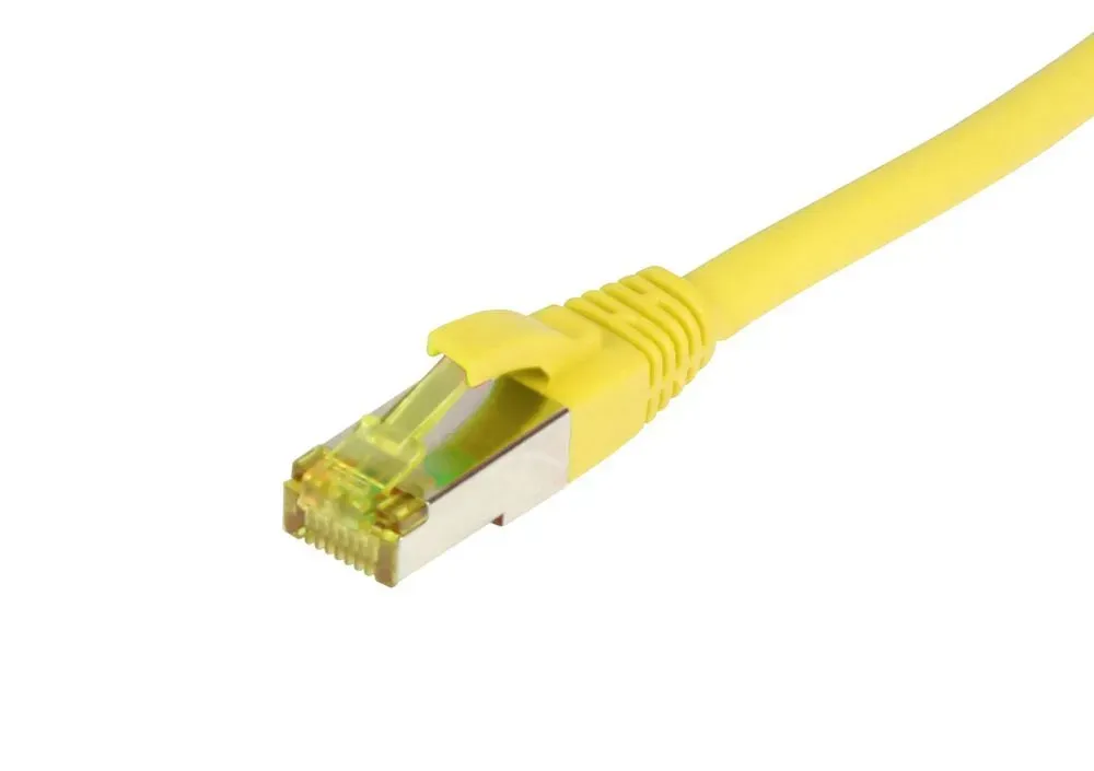 Patchkabel RJ45, CAT6A 500Mhz, 7.5m, gelb, S-STP(S/FTP), TPE/LSZH(Ultraflex), AWG26, mit CAT7 Rohkabel, Synergy 21 Patchkabel RJ45, CAT6A 500Mhz, 7.5m, gelb, S-STP(S/FTP), TPE/LSZH(Ultraflex), AWG26, mit CAT7 Rohkabel, Synergy 21