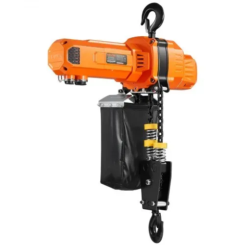 VEVOR Elektrischer Kettenzug 1000 kg, 3 m Hubhöhe, 230 V Einphasen-Brückenkran mit 100 m Funk- & 2,4 m Kabelfernbedienung, Notstopp, 2-in-1 Elektrokettenzug für Fabriken, Lagerhallen, Garagen – Bild 9