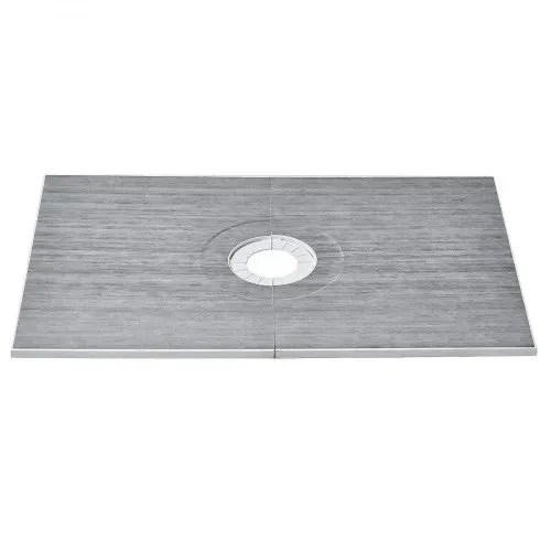 VEVOR Duschrand-Set, 1524 x 965 x 28 mm, großes Duschwannen-Set mit Zentralablauf, leichte EPS-Duschinstallationssets mit 2 wasserdichten Tüchern, Duschwannen-Neigungsstangen passend für Badezimmer – Bild 8