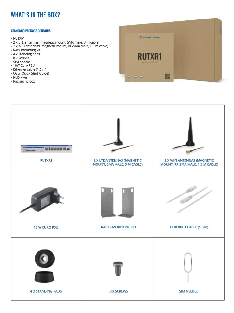 Teltonika · Router · RUTXR1 · SFP · LTE · WAN / 19" Winkel inklusive – Bild 5