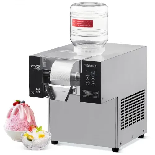 VEVOR Kommerzielle Schneeflocken-Eismaschine Schneeeisbereiter, 80 kg/24h Schneeflocken-Eismaschine, Eisrasierer elektrischer Schneekegel-Maker mit Luftkühlsystem & Touch-Screen für Bäckerei Café VEVOR Kommerzielle Schneeflocken-Eismaschine Schneeeisbereiter, 80 kg/24h Schneeflocken-Eismaschine, Eisrasierer elektrischer Schneekegel-Maker mit Luftkühlsystem & Touch-Screen für Bäckerei Café
