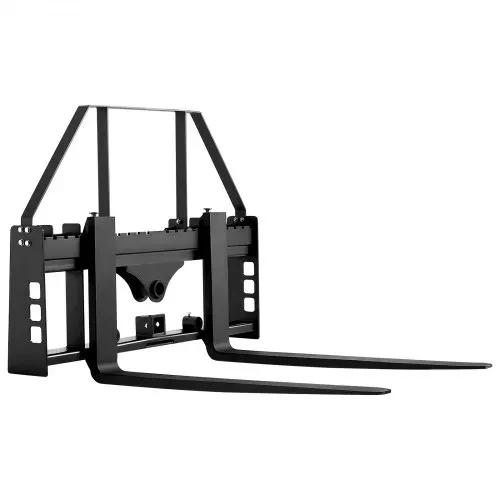 VEVOR Schnellbefestigung, 1814 kg, Palettengabelrahmenaufsatz mit 122 cm Palettengabeln, Gabelstaplerklingen, 50,8 mm Anhängerkupplung & Speerhülsen, passend für Kompaktlader, Traktoren – Bild 9