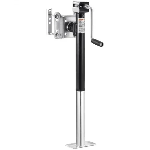 VEVOR Anhängerheber, 2267 kg dynamische Tragkraft, Anhängerstütze, Reiseanhänger, Ausdrehstütze, 365 mm Hebeständer mit Griff für Wohnwagenanhänger, Pferdeanhänger, Nutzanhänger und Yachtanhänger – Bild 9