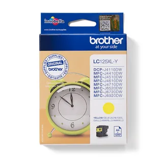 Brother LC-125XLY Druckerpatrone 1 Stück(e) Original Gelb Brother LC-125XLY Druckerpatrone 1 Stück(e) Original Gelb