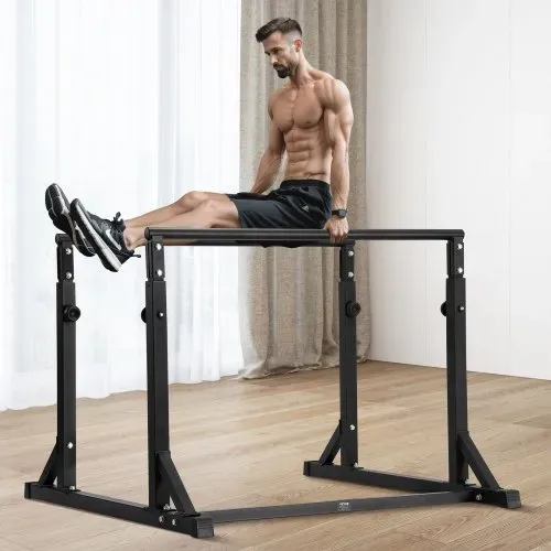VEVOR Dip-Stange, Schwerlast-Dip-Ständerstation Einstellbar 363 kg, Fitness-Workout-Dip-Bar-Station Stabilisator Parallette Liegestützständer, Parallelbarren für Krafttraining im Heim-Fitnessstudio – Bild 7