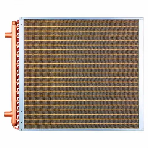 VEVOR Lamellenwärmetauscher 610x610mm, 65,9kW Wärmetauscher mit Kupferanschlüssen & Aluminiumlamellen, Wasser-Luft-Wärmeüberträger mit 2,5 MPa Arbeitsdruck, Wärmeaustauscher für Heizung Kühlung Indoor – Bild 8