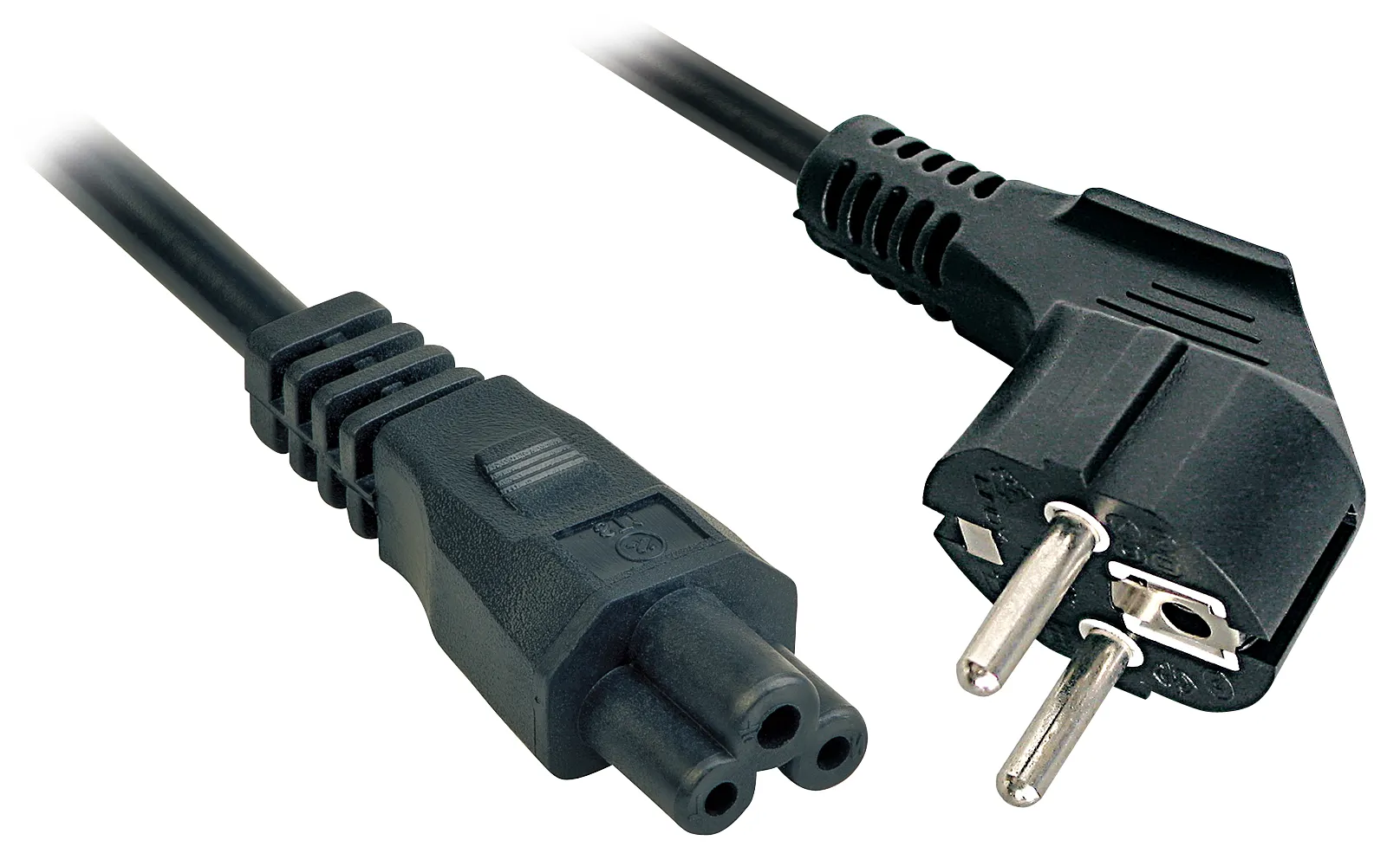 Lindy 3m, CEE 7/7 – IEC 320 C5 Schwarz CEE7/7 C5-Koppler Lindy 3m, CEE 7/7 – IEC 320 C5 Schwarz CEE7/7 C5-Koppler