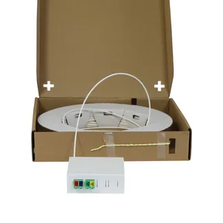 LWL-FTTH Compact Box vorkonfektioniert, 4xLC/APC -> open End, 20m, 9/125u, G.657.A2, 4-Faser, OD=2.2mm, Synergy 21 LWL-FTTH Compact Box vorkonfektioniert, 4xLC/APC -> open End, 20m, 9/125u, G.657.A2, 4-Faser, OD=2.2mm, Synergy 21