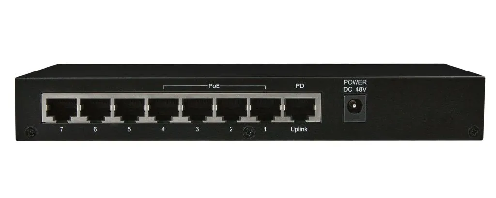 ALLNET Switch unmanaged 8 Port Gigabit 60W / 4x PoE / 3x LAN / 1x PoE+ In / "ALL-SG8208PD" – Bild 2
