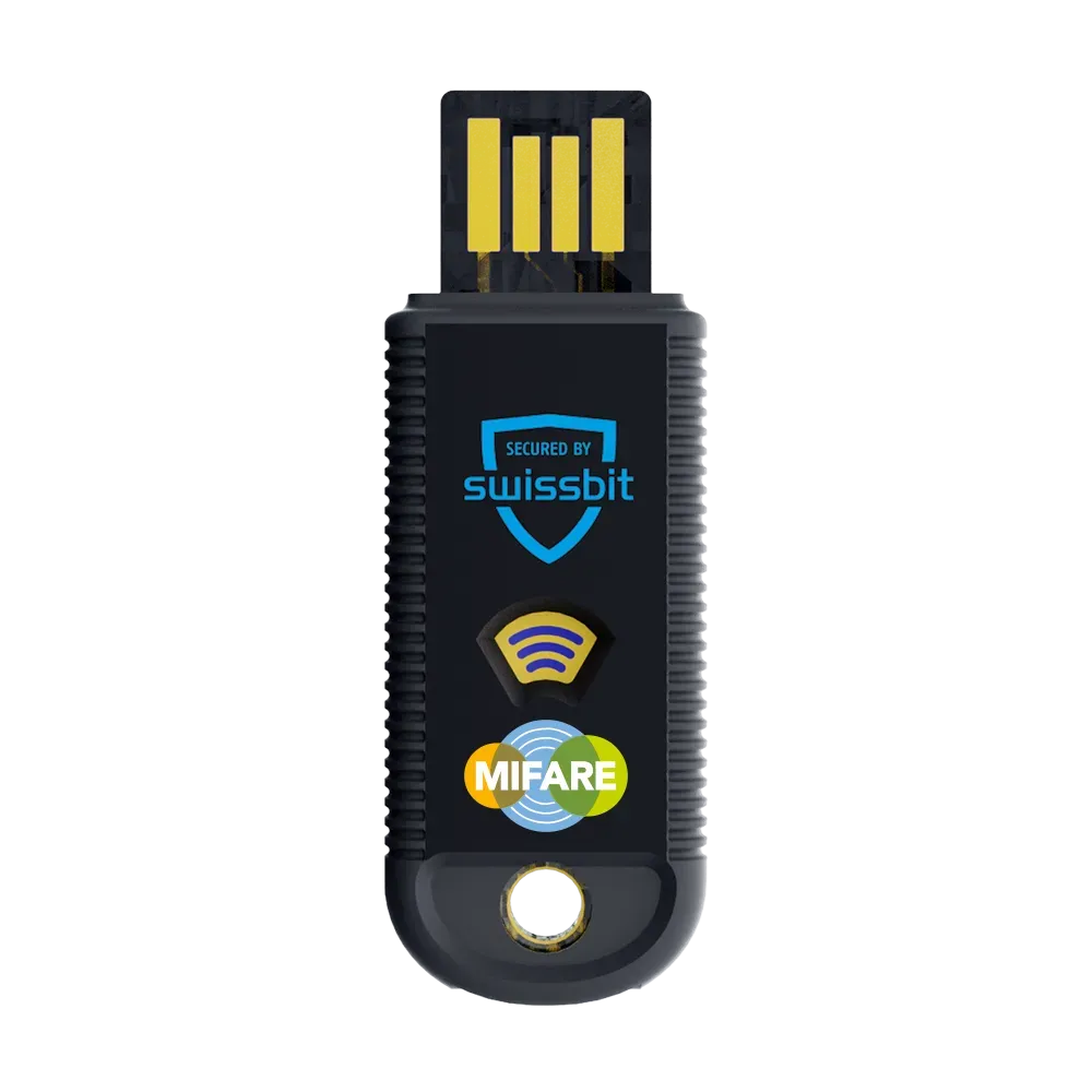 Swissbit iShield Key 1.1 FIDO2 USB-A + Mifare in Einzelverpackung – Bild 3