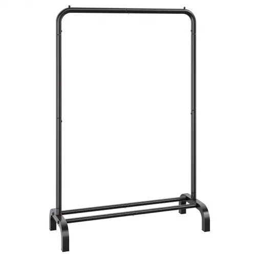 VEVOR Kleiderständer Garderobenständer 1 Kleiderstange, Strapazierfähiger Kleiderständer Schwarz 400 x 1010 x 1510 mm Kleiderständer für Schlafzimmer, Wäscheraum, Ankleidezimmer, Eingang usw. – Bild 8